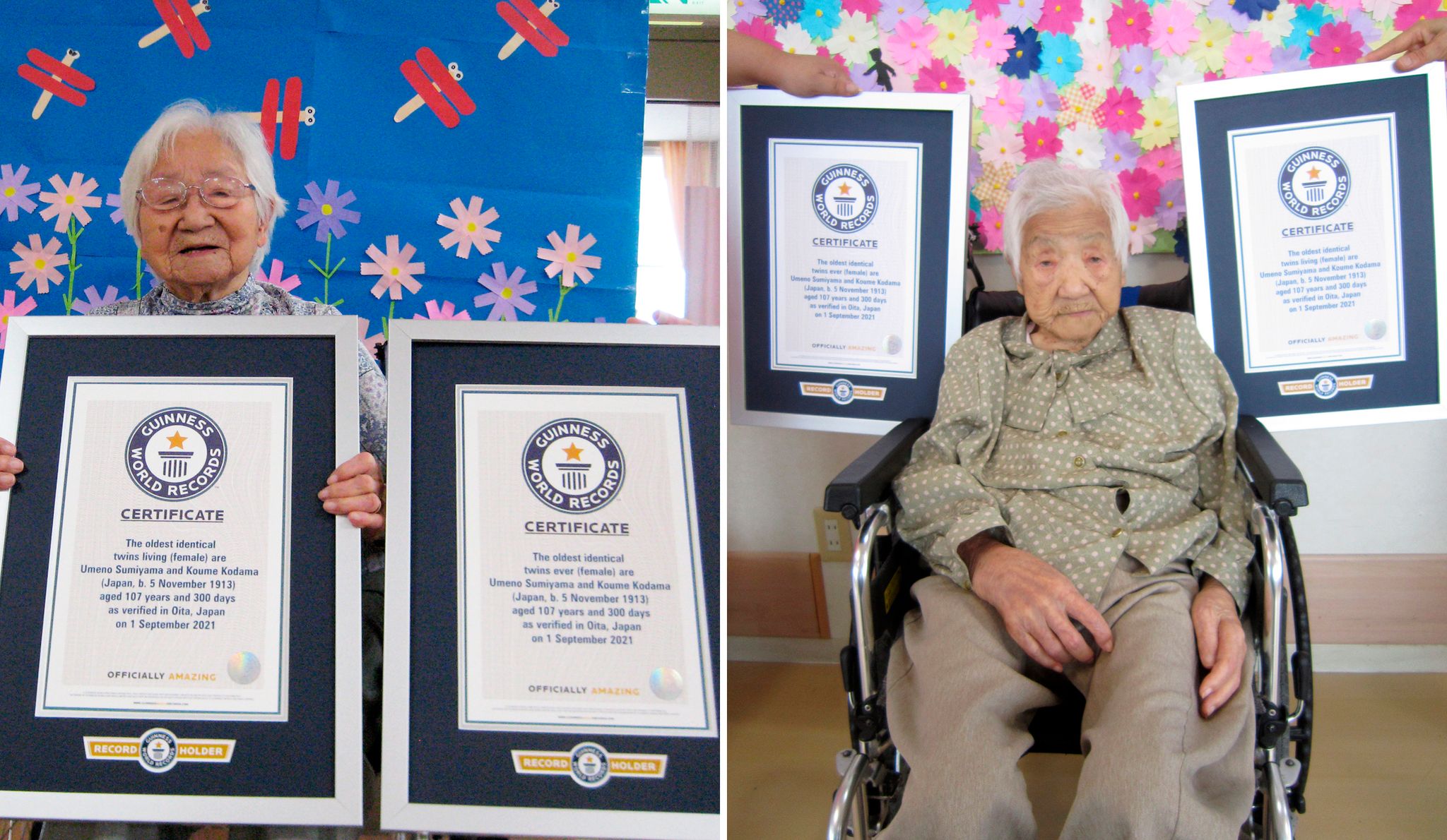107 Jahre alt: Älteste eineiige Zwillinge leben in Japan