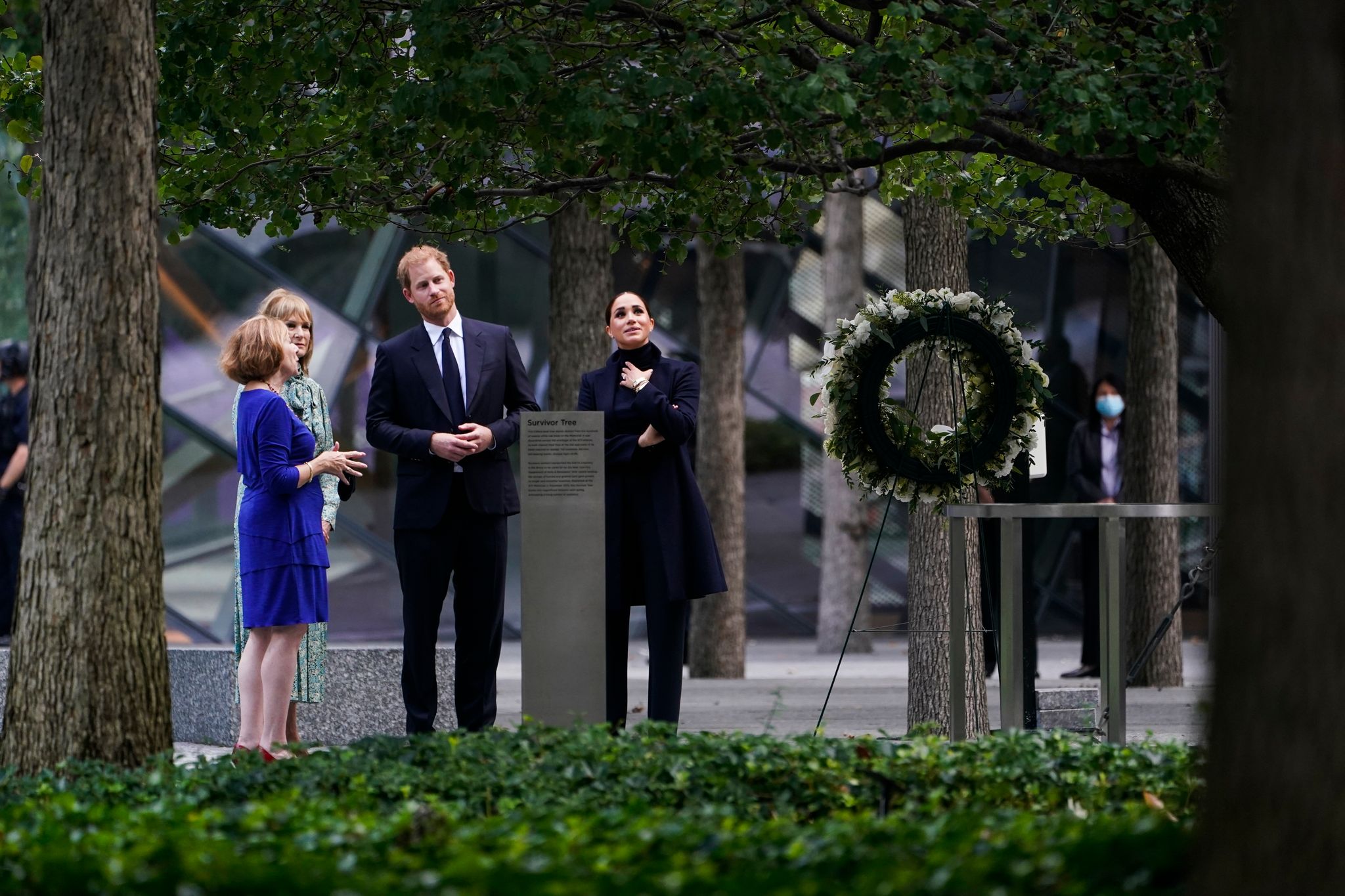 Meghan und Harry besuchen 9/11-Gedenkstätte in New York