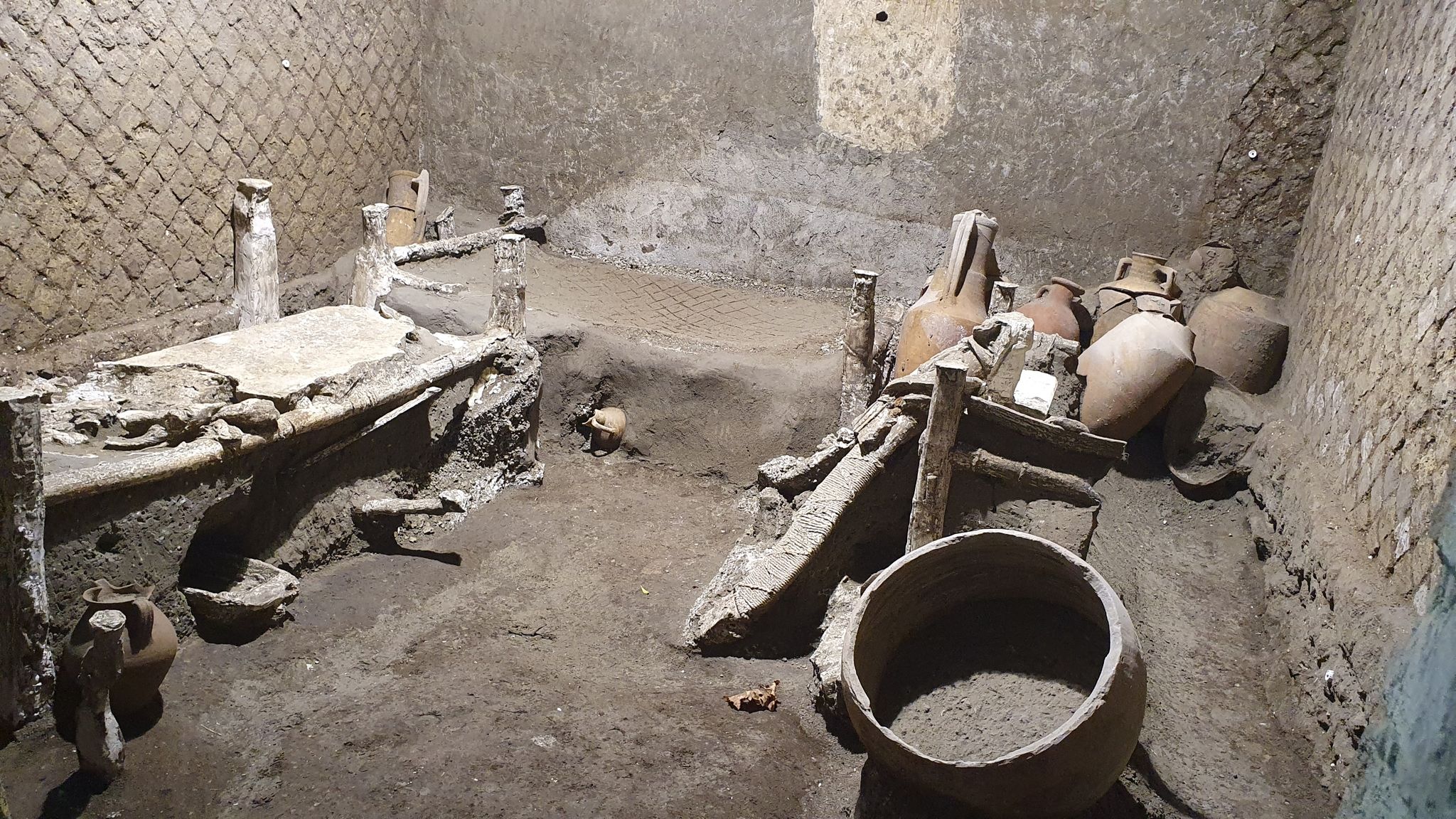 Gut erhaltenes Sklavenzimmer in Pompeji entdeckt
