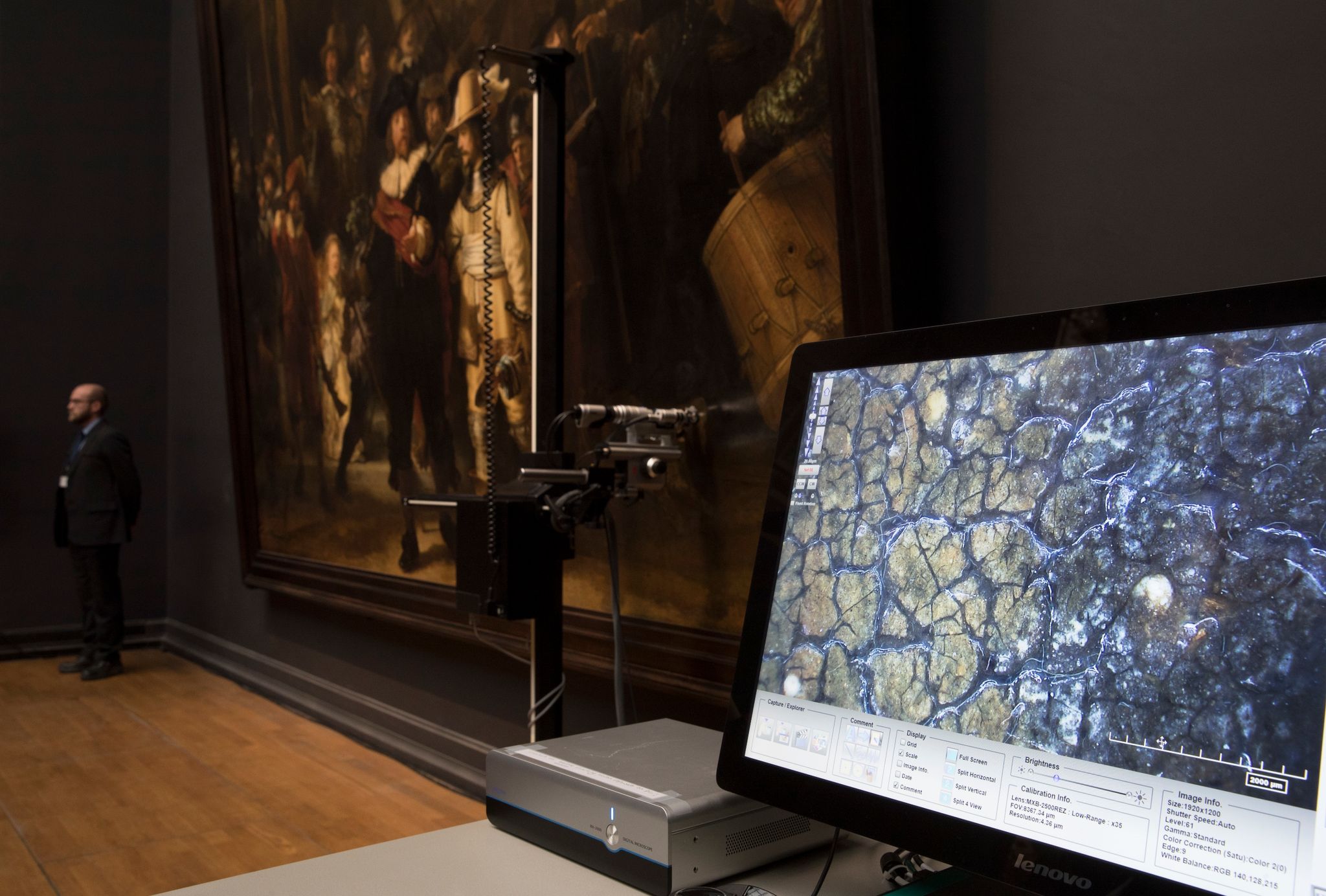 High-Tech-Foto zeigt Details von Rembrandts «Nachtwache»