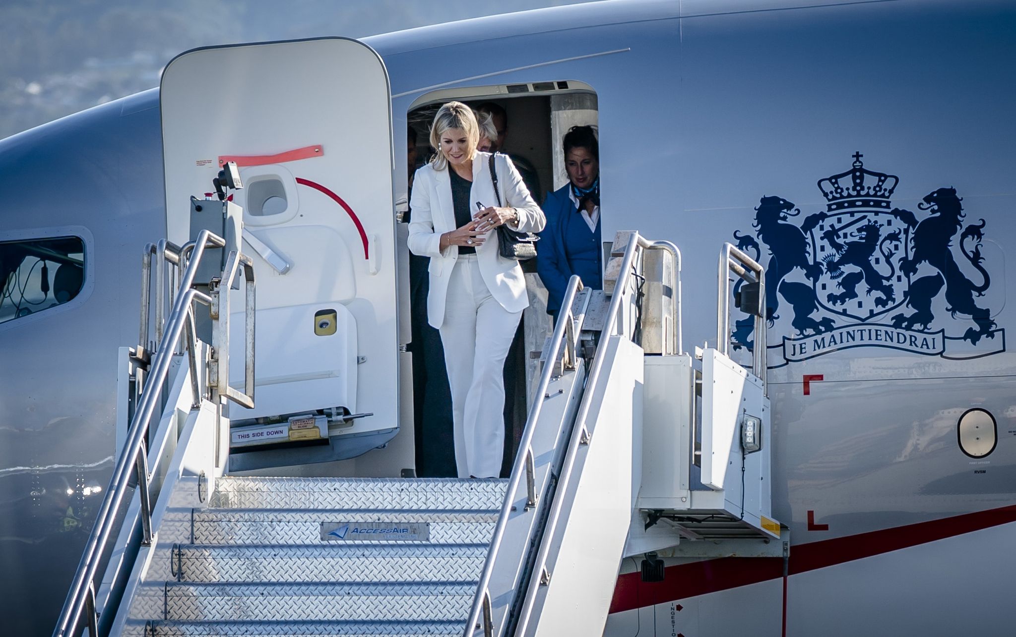 Máxima ohne König Willem-Alexander in den USA