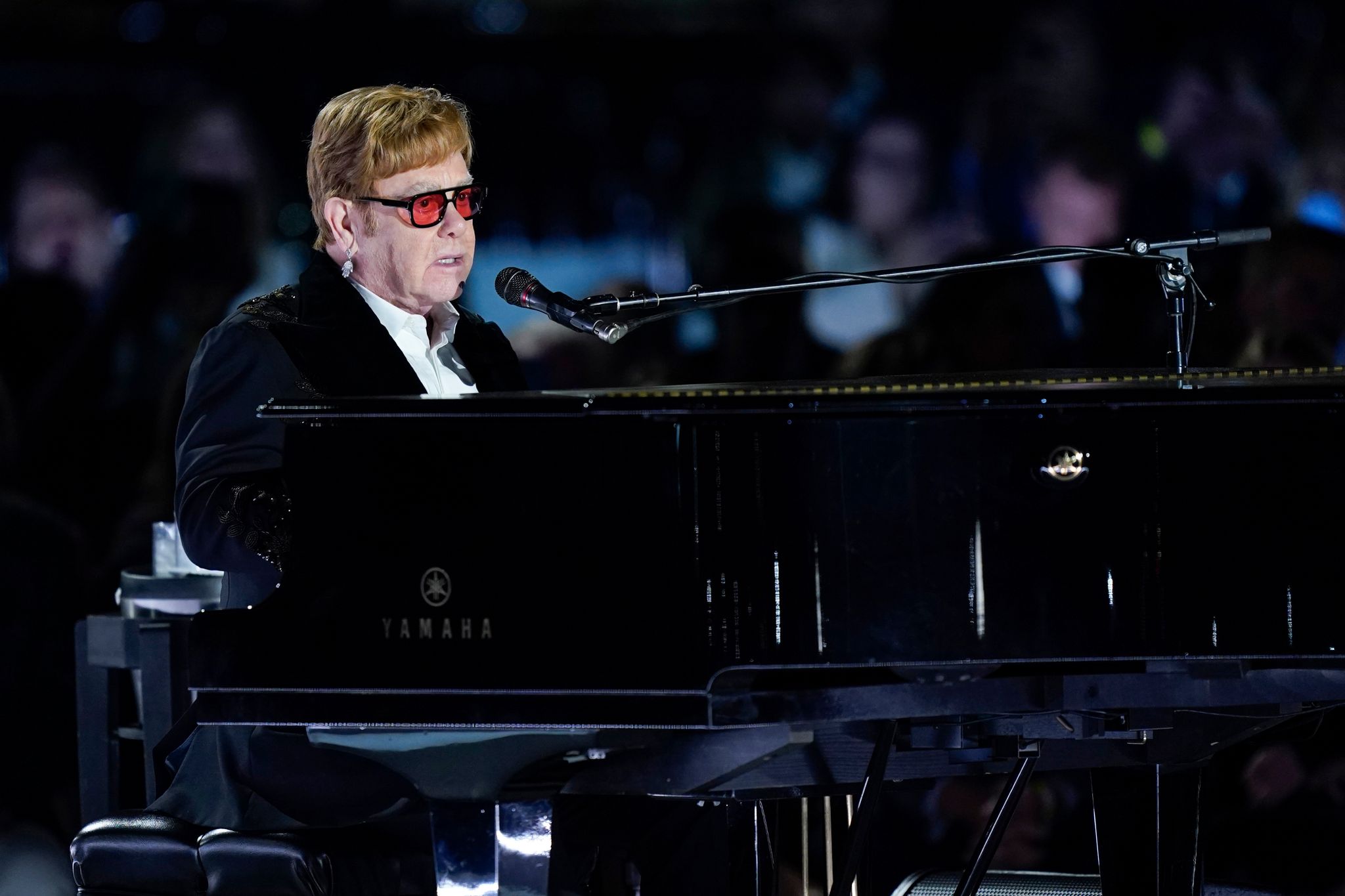 Elton John tritt im Garten des Weißen Hauses auf