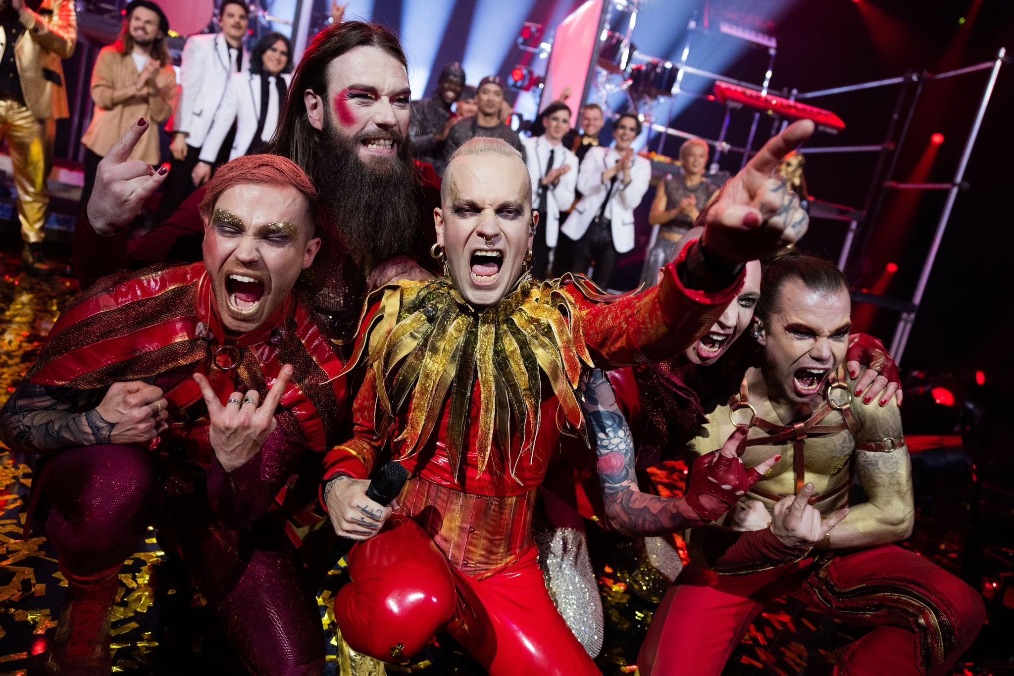 Dunkelroter Rock: Lord Of The Lost fahren zum ESC