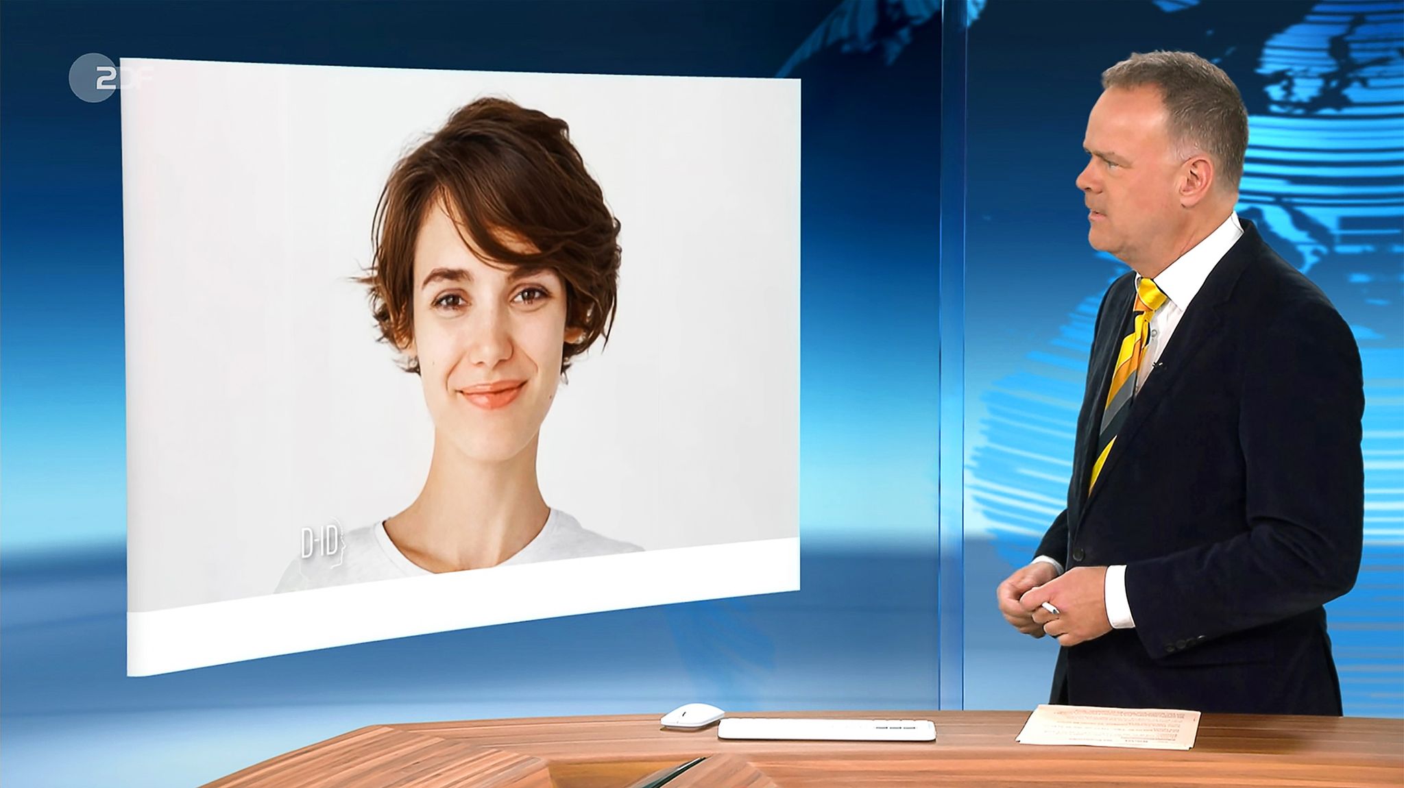 Interview mit KI im ZDF-«heute journal»