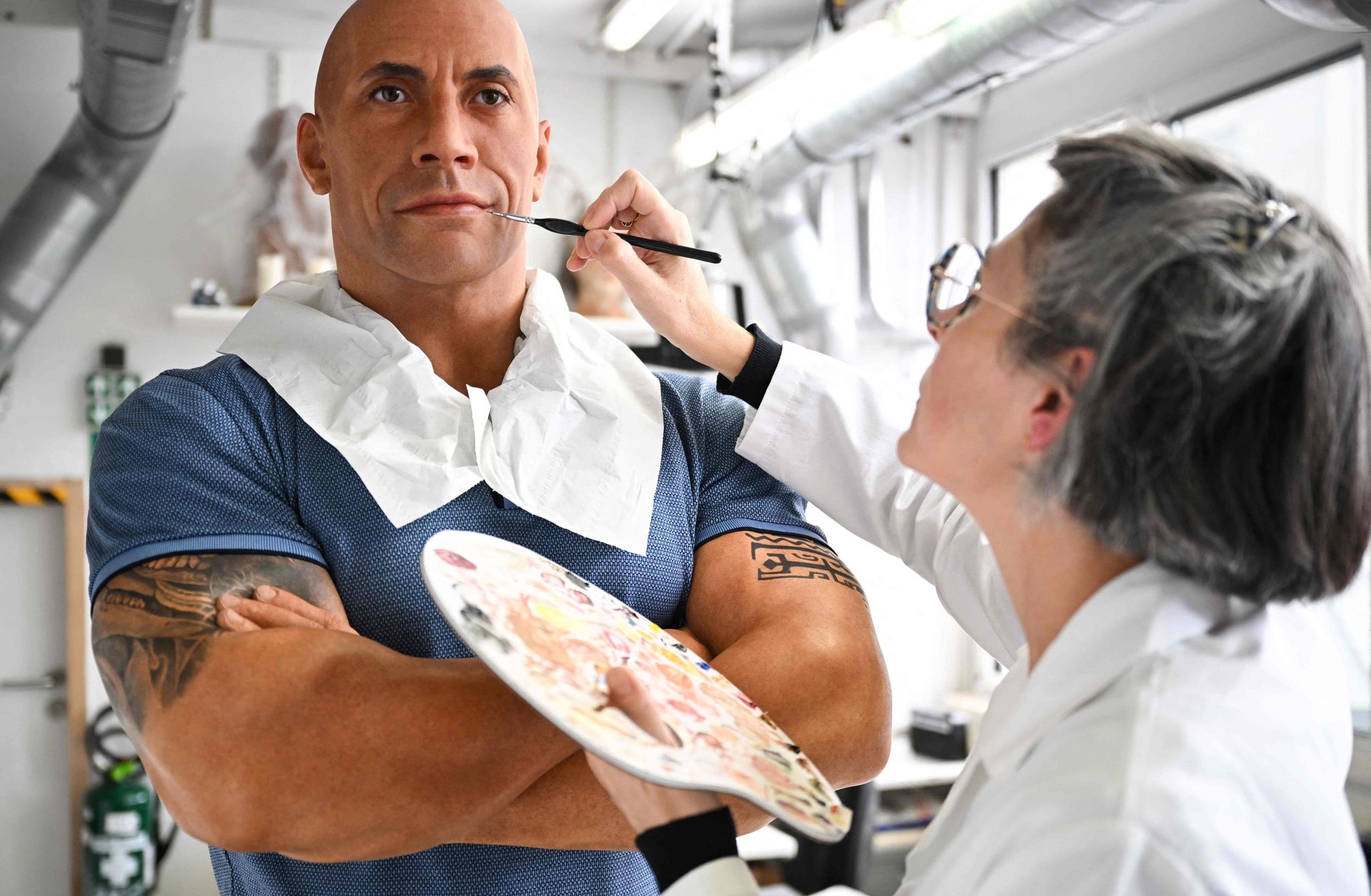 Nach Kritik: Dwayne Johnson zurück im Wachsfigurenmuseum