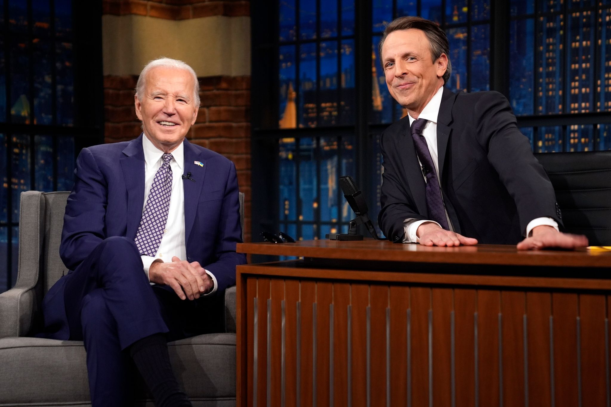 US-Präsident Biden in Sendung von Komiker Seth Meyers